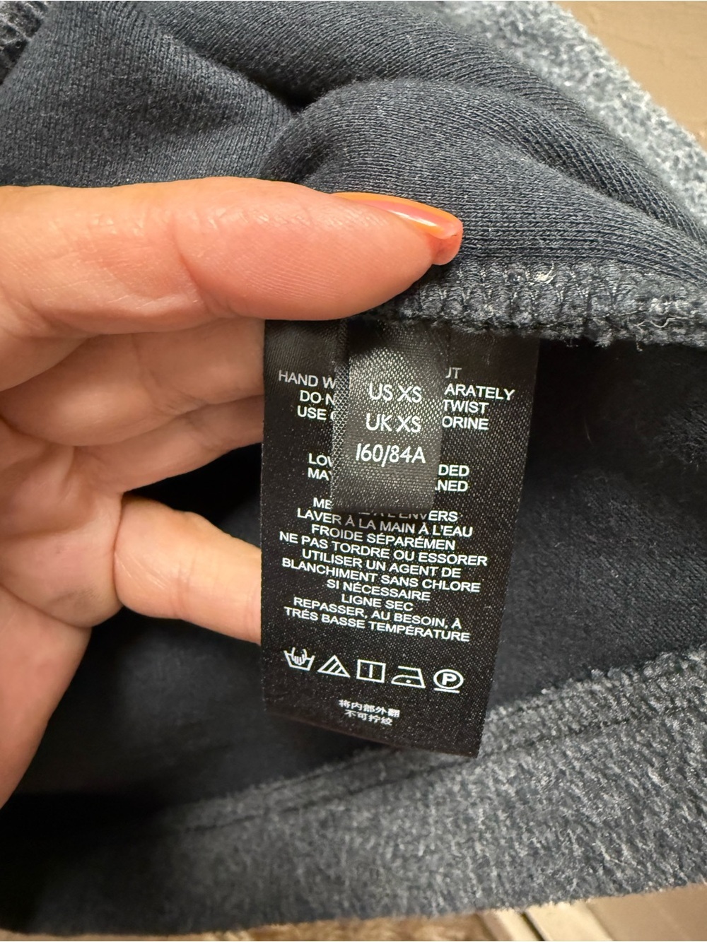 Free People Sadie Surplus Pullover Hoodie XS Charcoal Gray Fleece Tunic - Picture 4 of 6